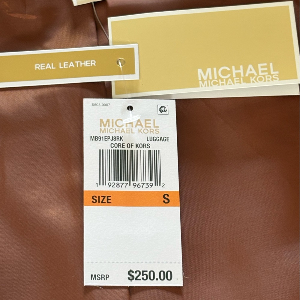 Michael Michael Kors 100% Lamb Leather Moto Jacket NWT - Picture 8 of 8